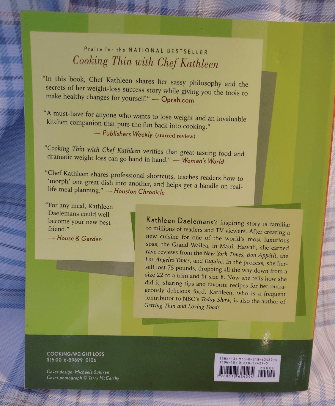 Cooking Thin With Chef Kathleen: 200 Easy Recipes for Healthy - VERY GOOD - Thumbnail 2