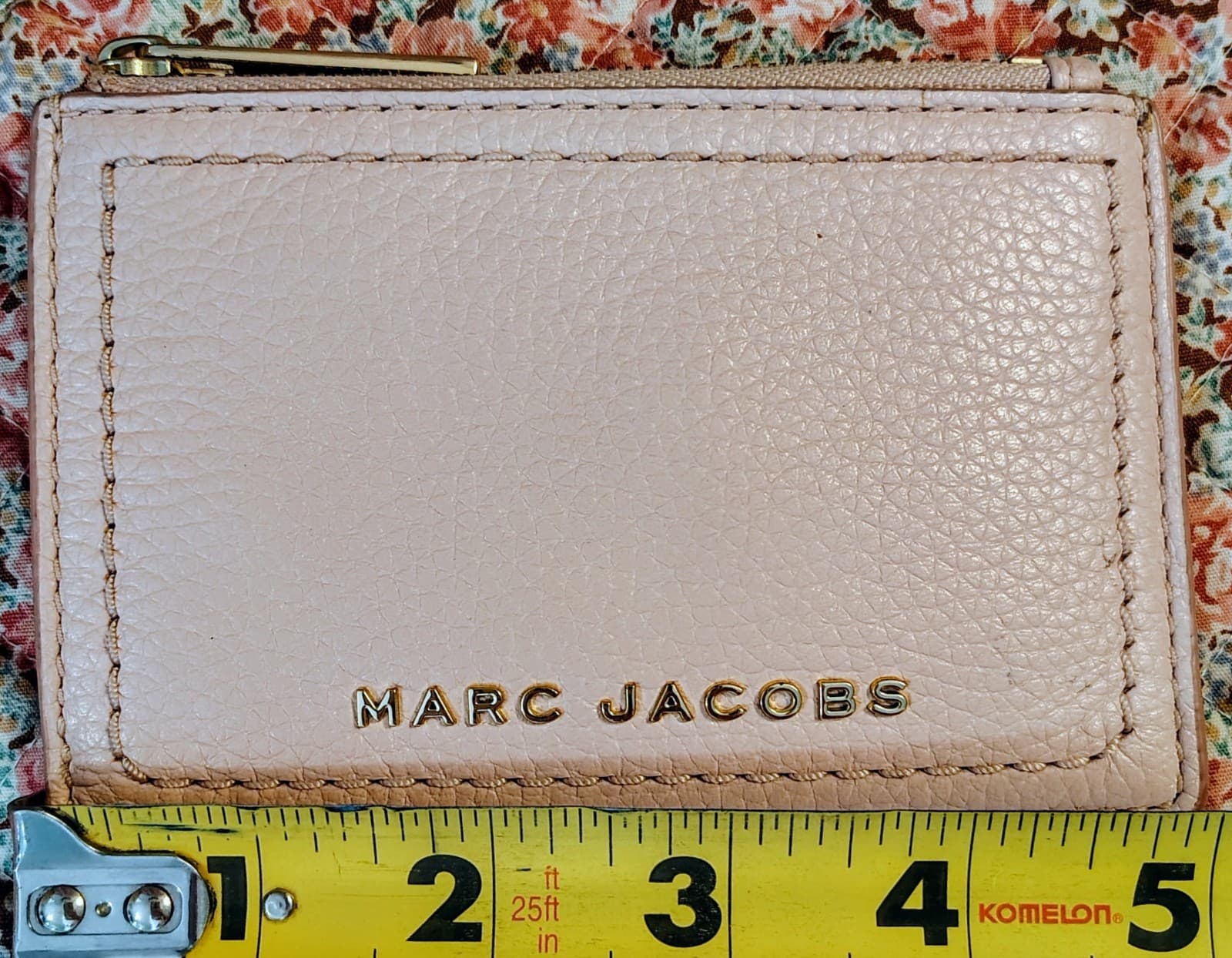 Marc Jacobs Groove Top Zip ID Card Wallet Key Fob Holder, Rose - Thumbnail 7