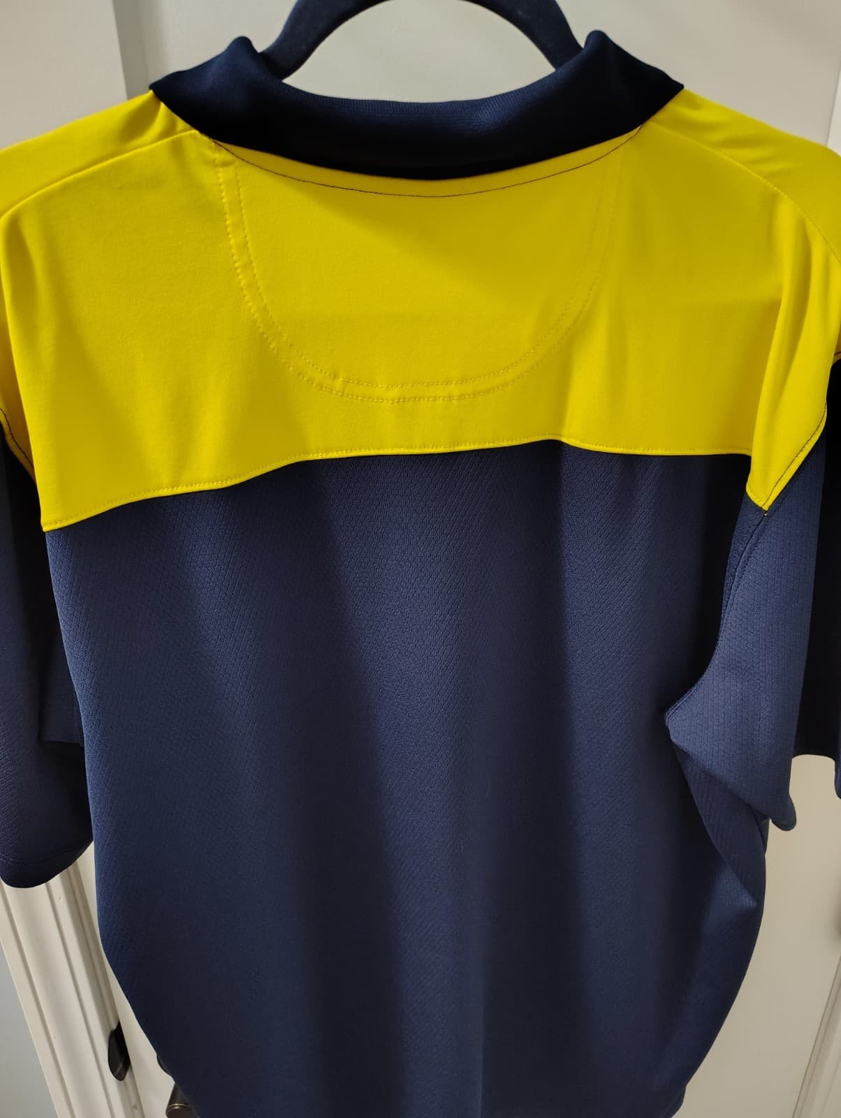 Knights Apparel Michigan Wolverines Polo Shirt Mens XL Blue Polyester - Thumbnail 5