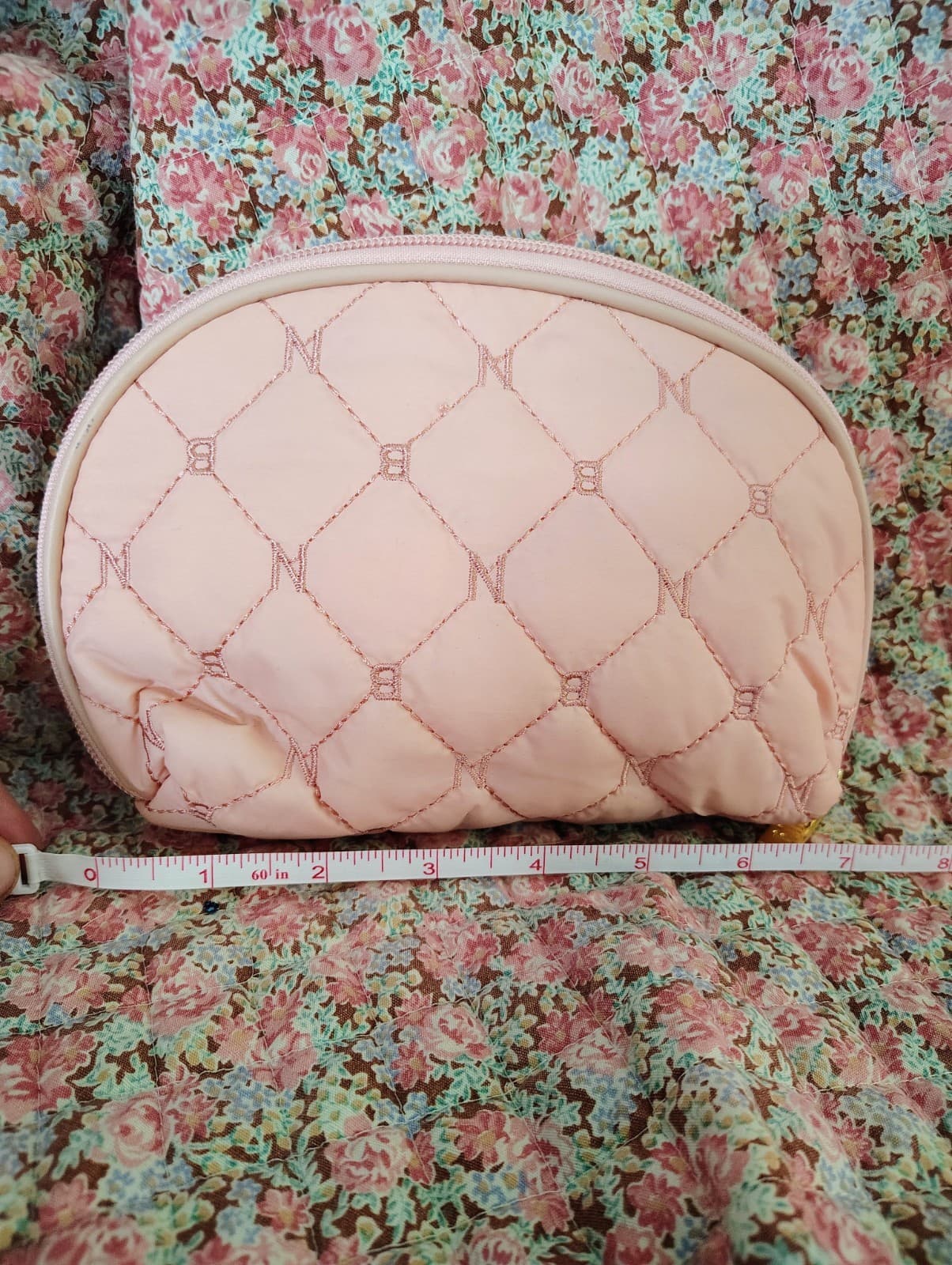 Nubily Pink Quilted Makeup Bag - Thumbnail 6