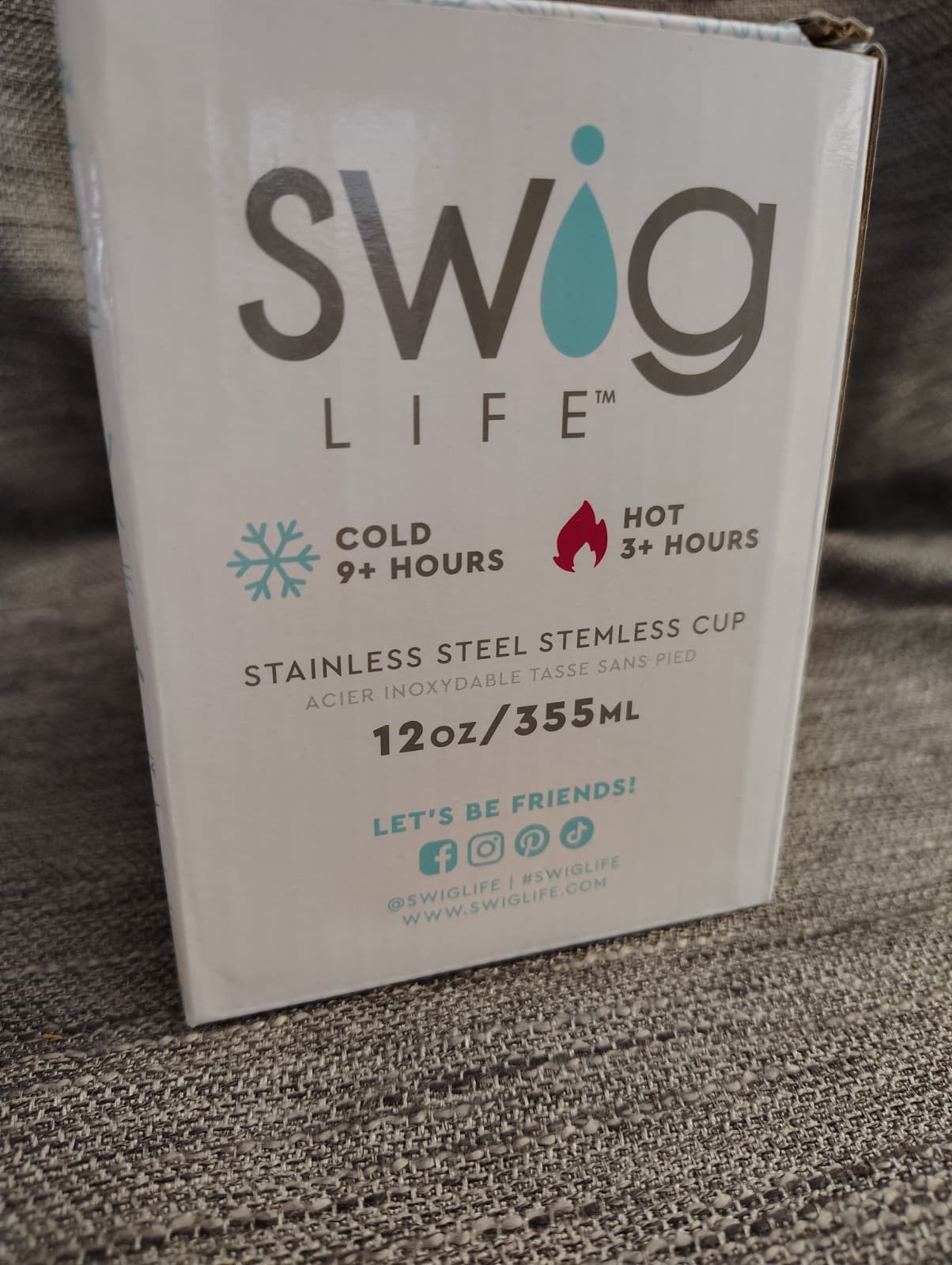 NEW Swig Life 12 oz Rose Gold Stainless Steel Stemless Hot / Cold Cup - Thumbnail 5