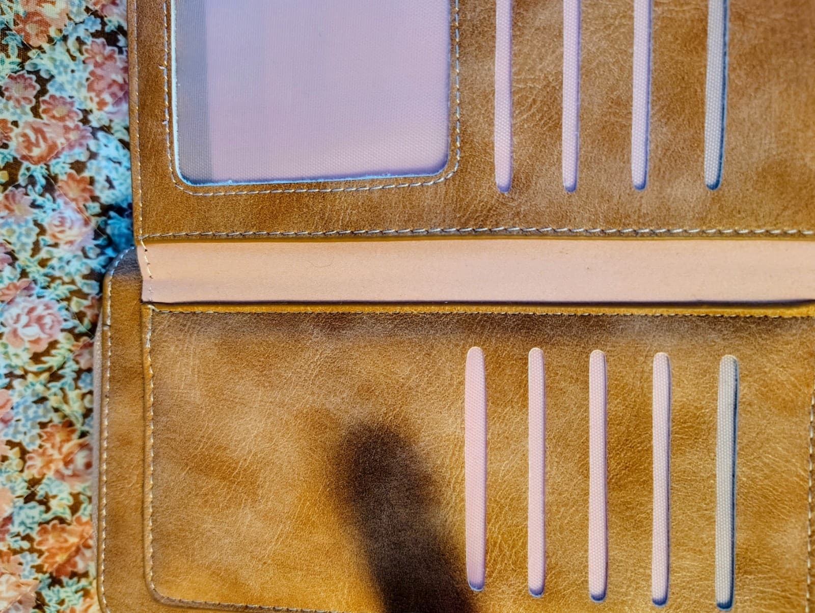 NWOT Pola Brown Faux Leather Womens Wallet - Thumbnail 8