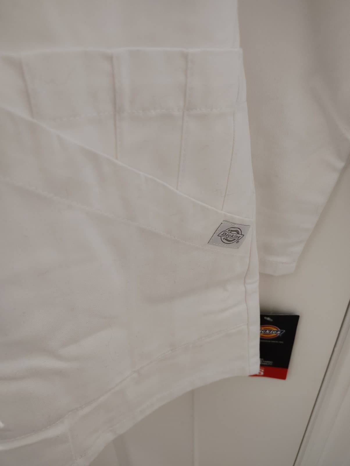 NEW Dickies White Medical Scrubs Jacket, Size Lg - Thumbnail 6