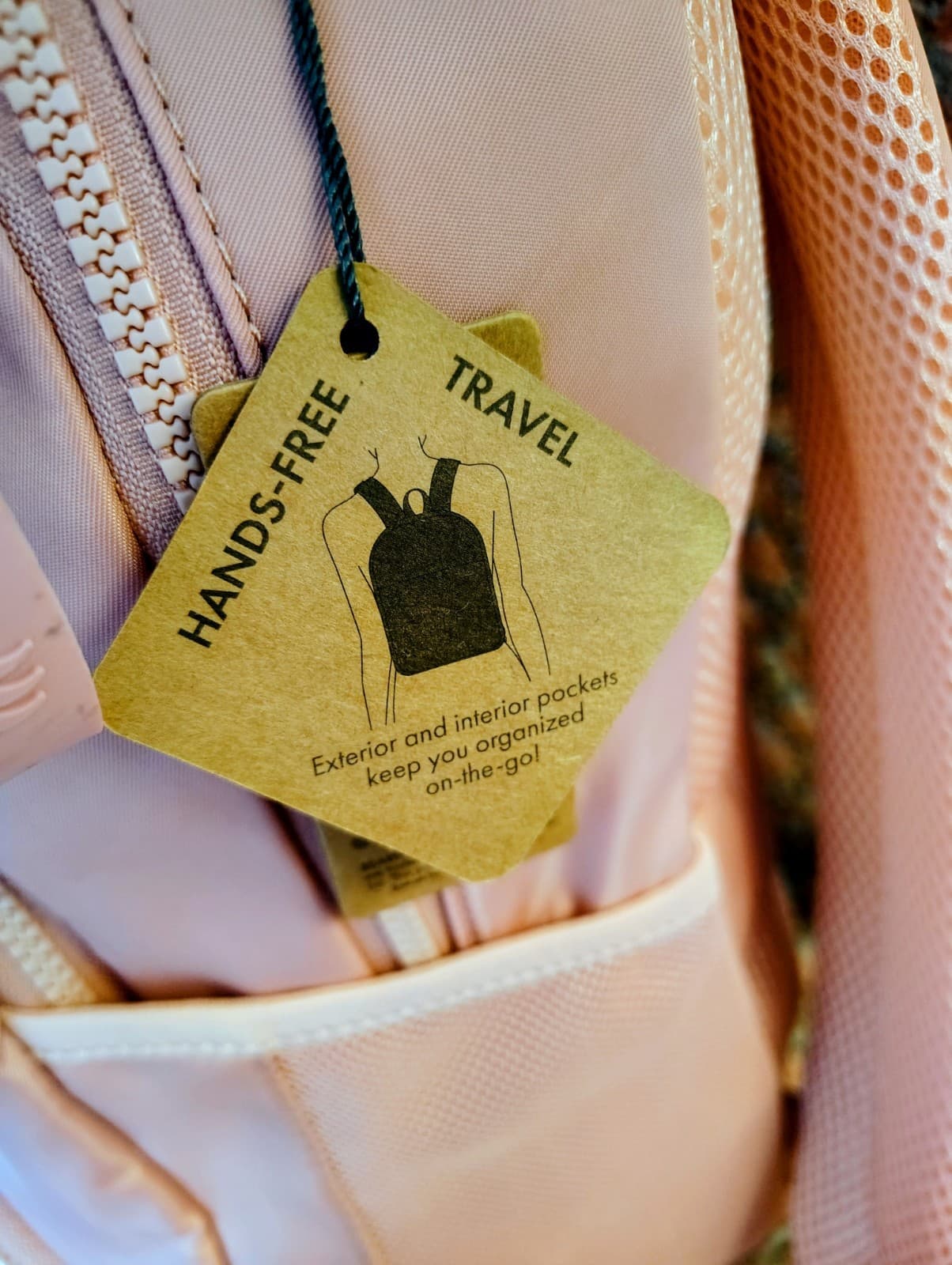 Bearpaw Pink 15" Laptop NWT Backpack, Wrist Strap Keychain, MSRP $138 - Thumbnail 3