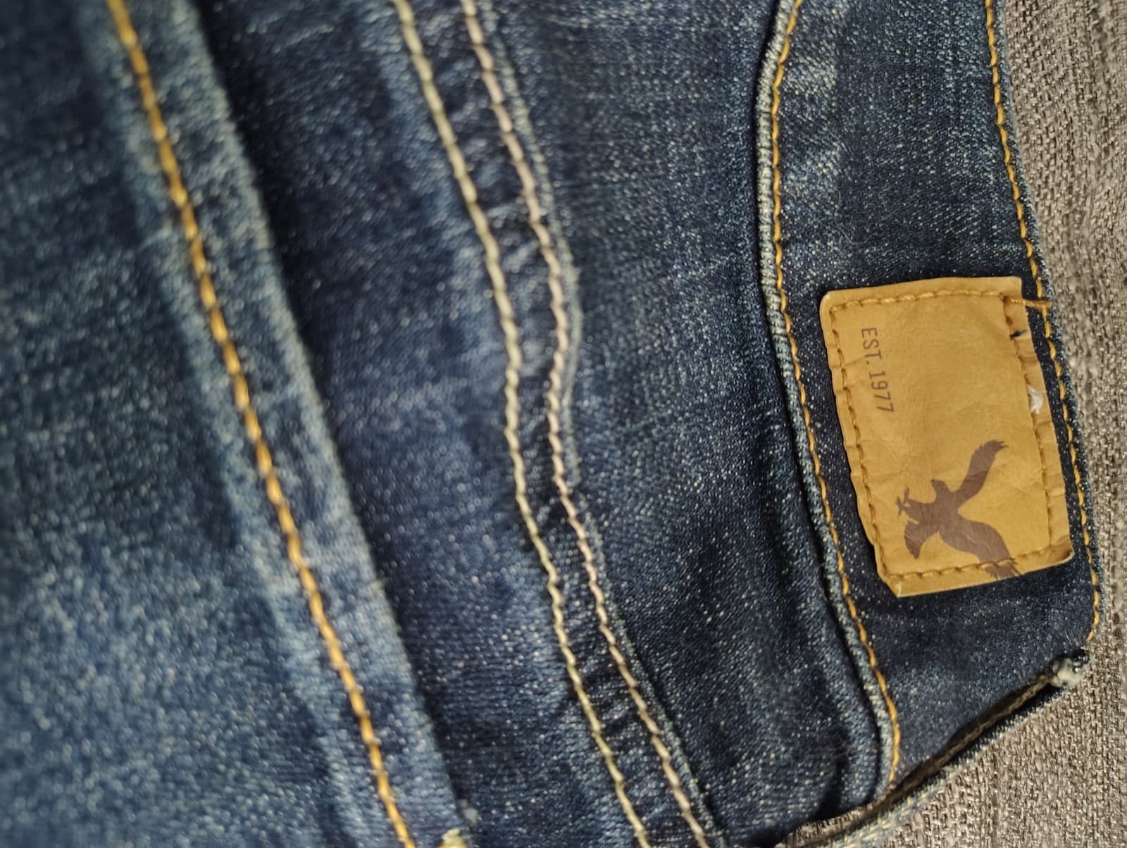American Eagle Outfitters Women Straight Super Stretch Blue Denim Jeans Size 6 - Thumbnail 6