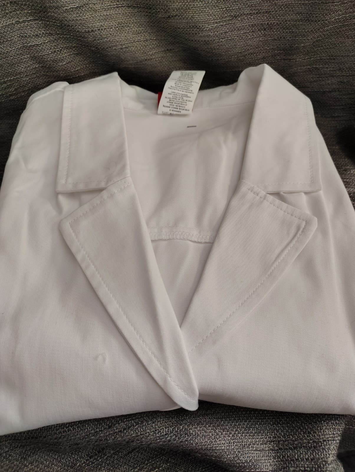 NEW Dickies White Medical Scrubs Jacket, Size Lg - Thumbnail 5