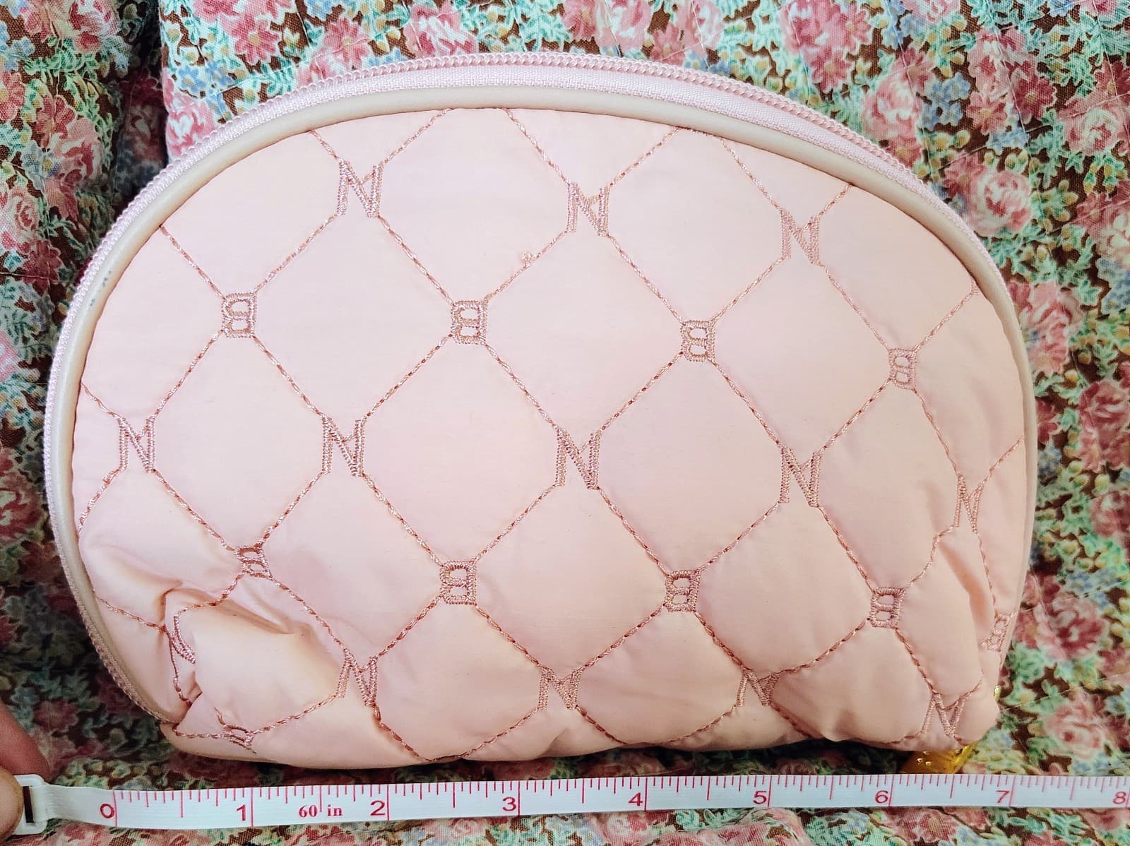 Nubily Pink Quilted Makeup Bag - Thumbnail 3