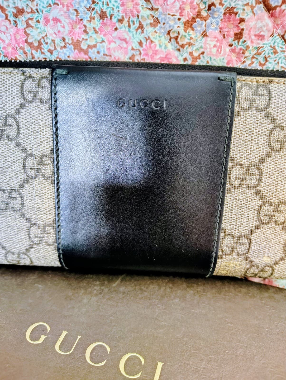 Vintage Gucci GG Supreme Zip-Around Wallet – Black & Gray Canvas & Leather - Thumbnail 22