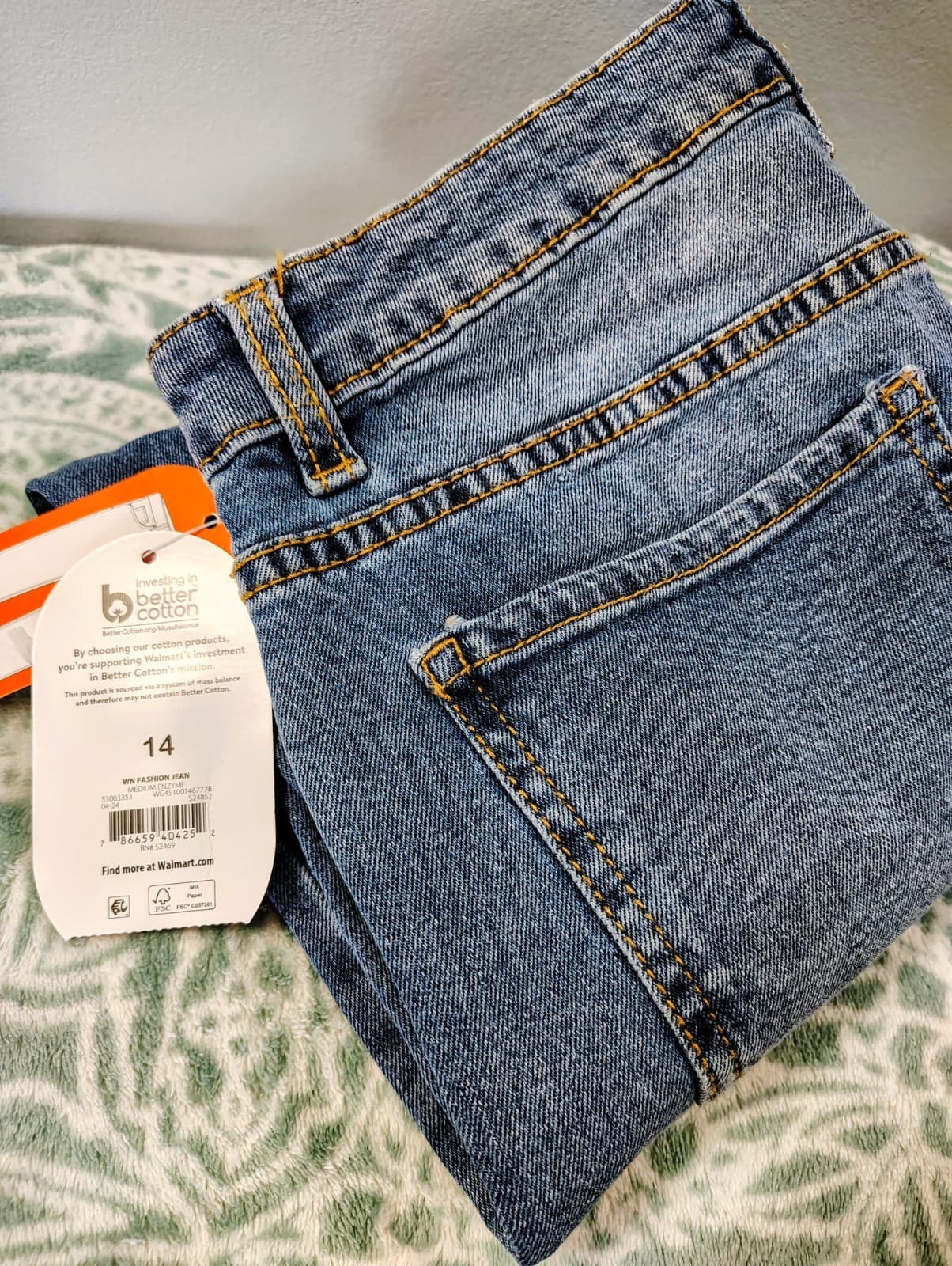 Wonder Nation Boys Straight Leg Jeans Size 14 - Thumbnail 6