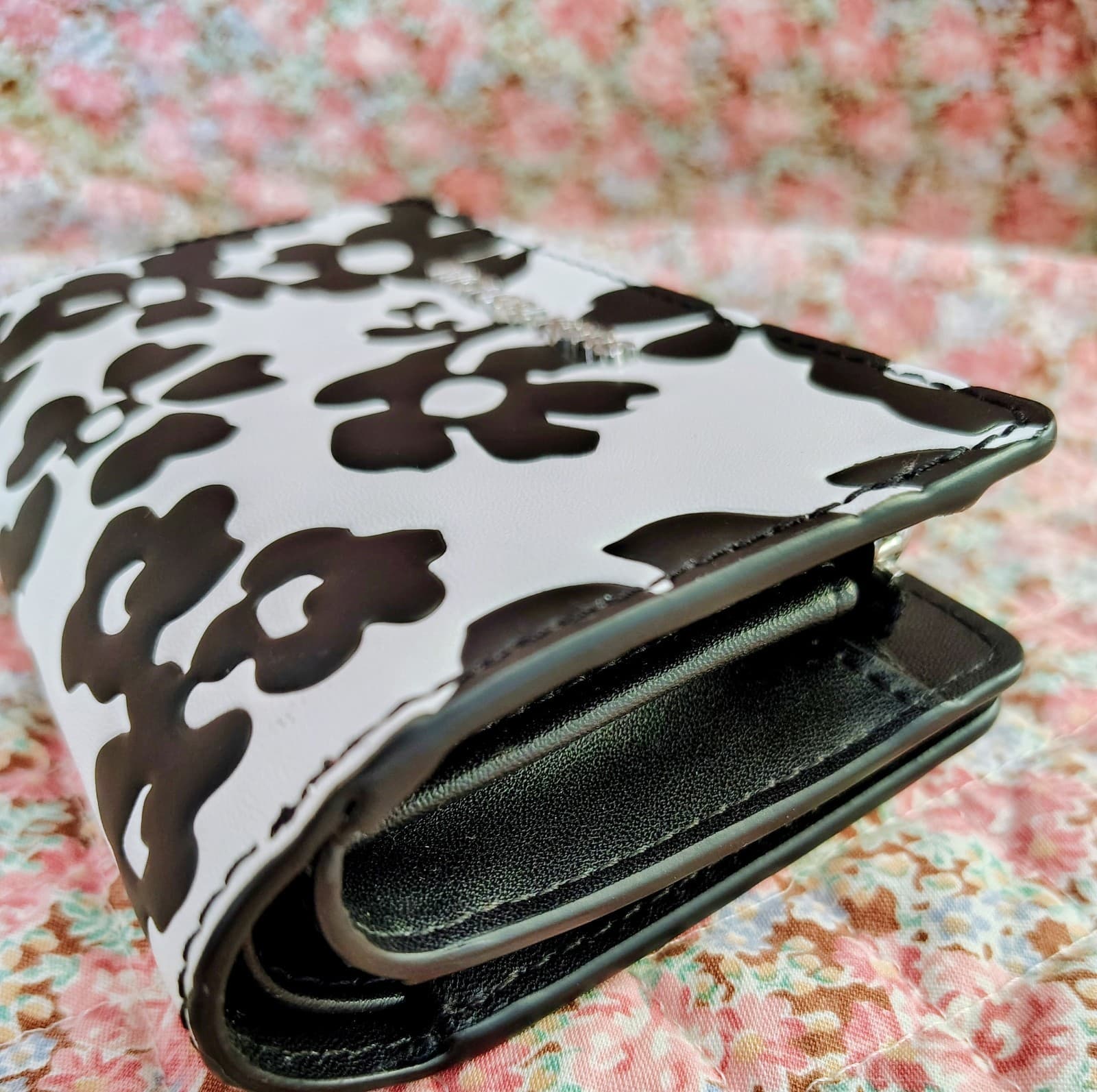 NWOT Michael Kors Black White Wallet MSRP $278 - Thumbnail 6