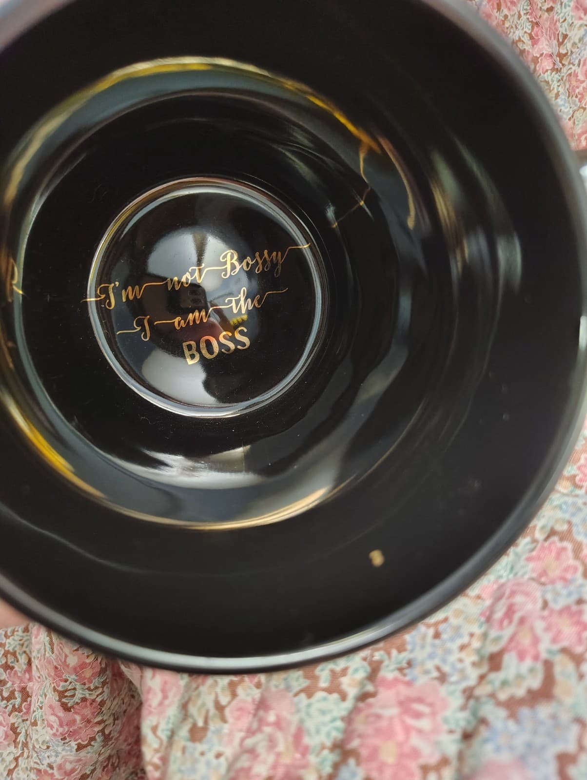 Coffee Mug Boss Lady Black & Gold Inside I’m not Bossy I am the BOSS - Thumbnail 5