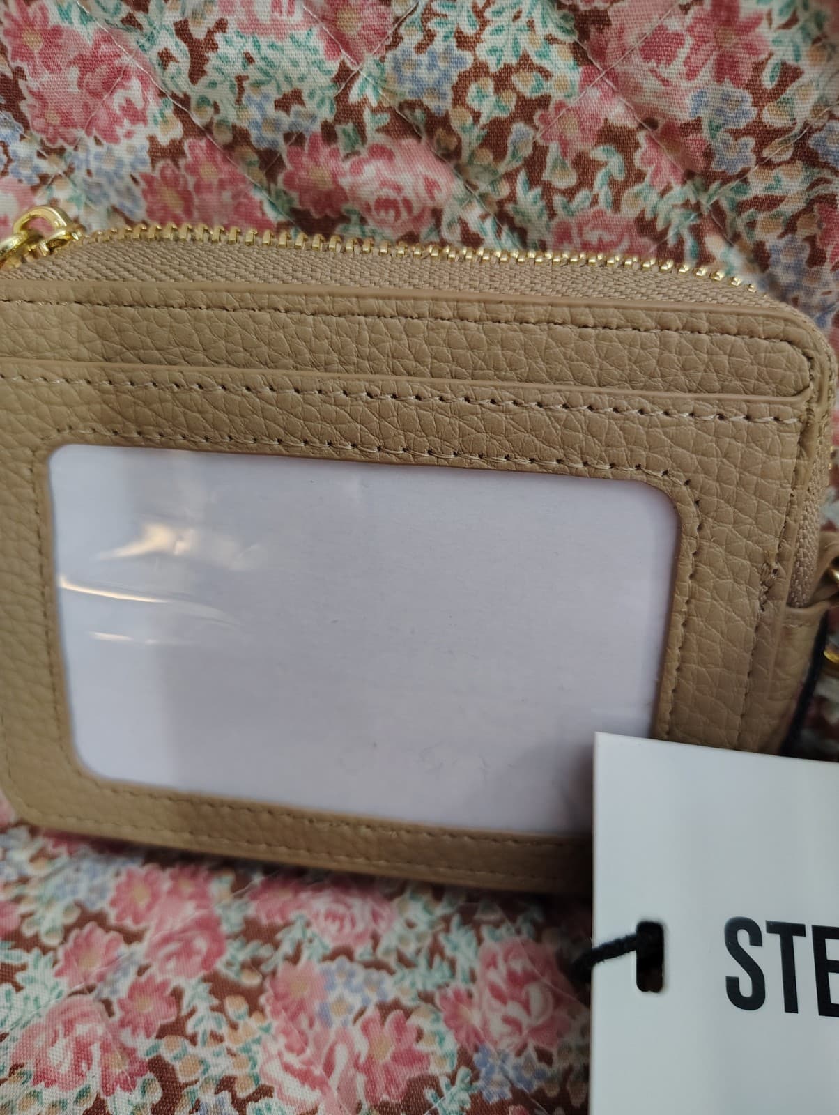 NEW Steve Madden Latte Card Holder Wristlet Wallet - Thumbnail 5