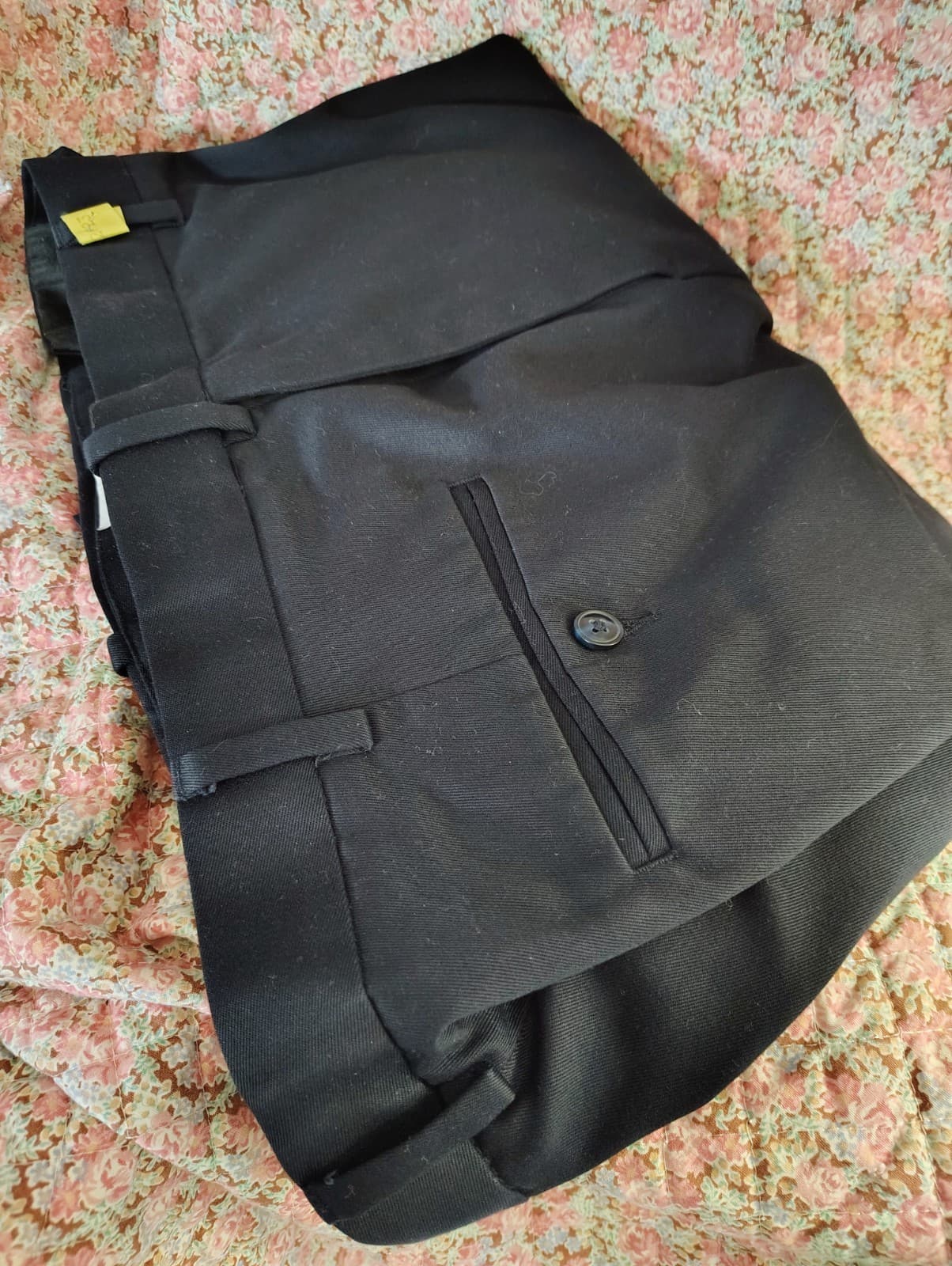 Perry ellis Navy Blue Dress Pants 34x29 - Thumbnail 3