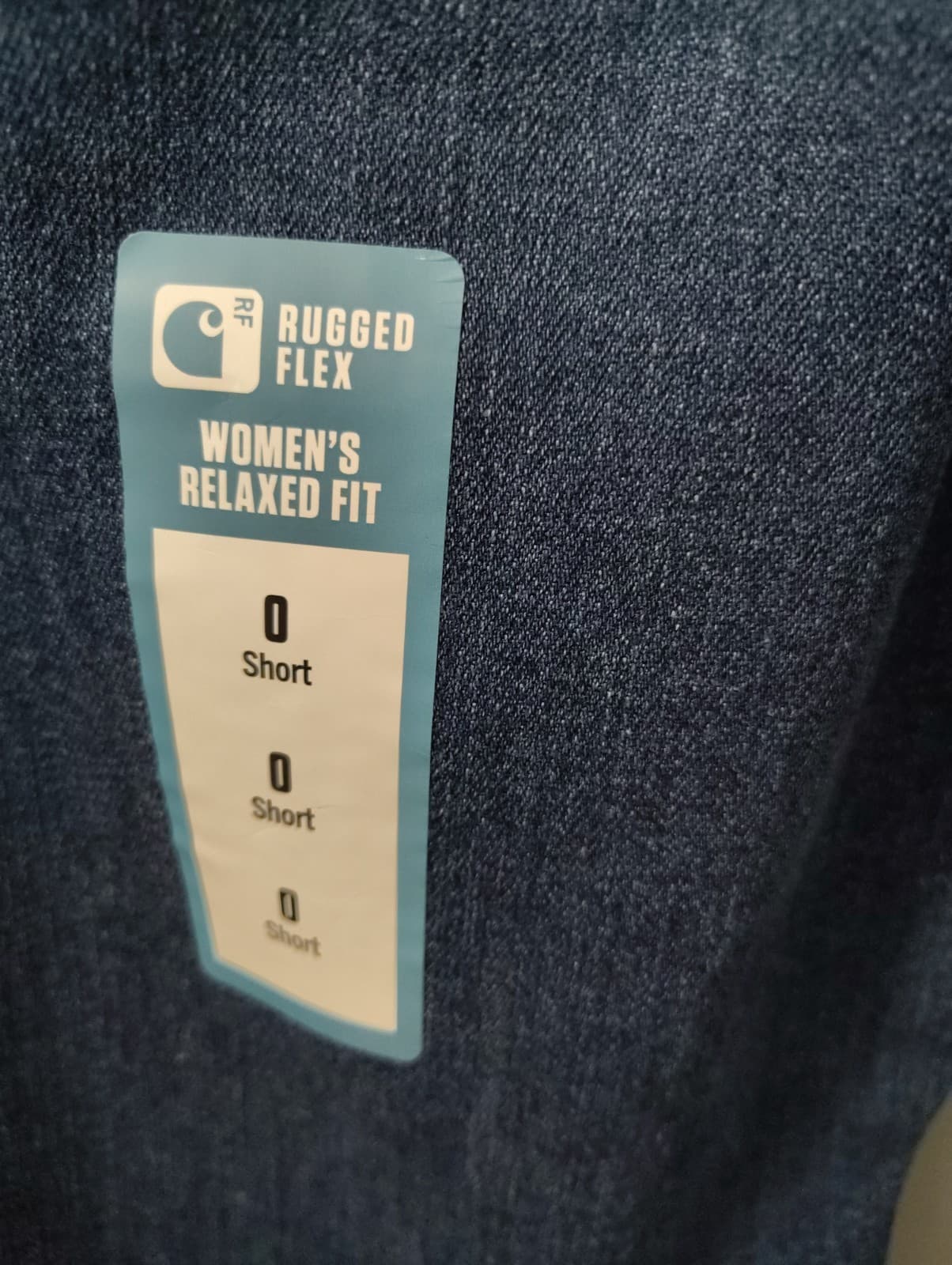 NEW Carhartt Denim Women's Jeans, Size 0 Short - Thumbnail 3