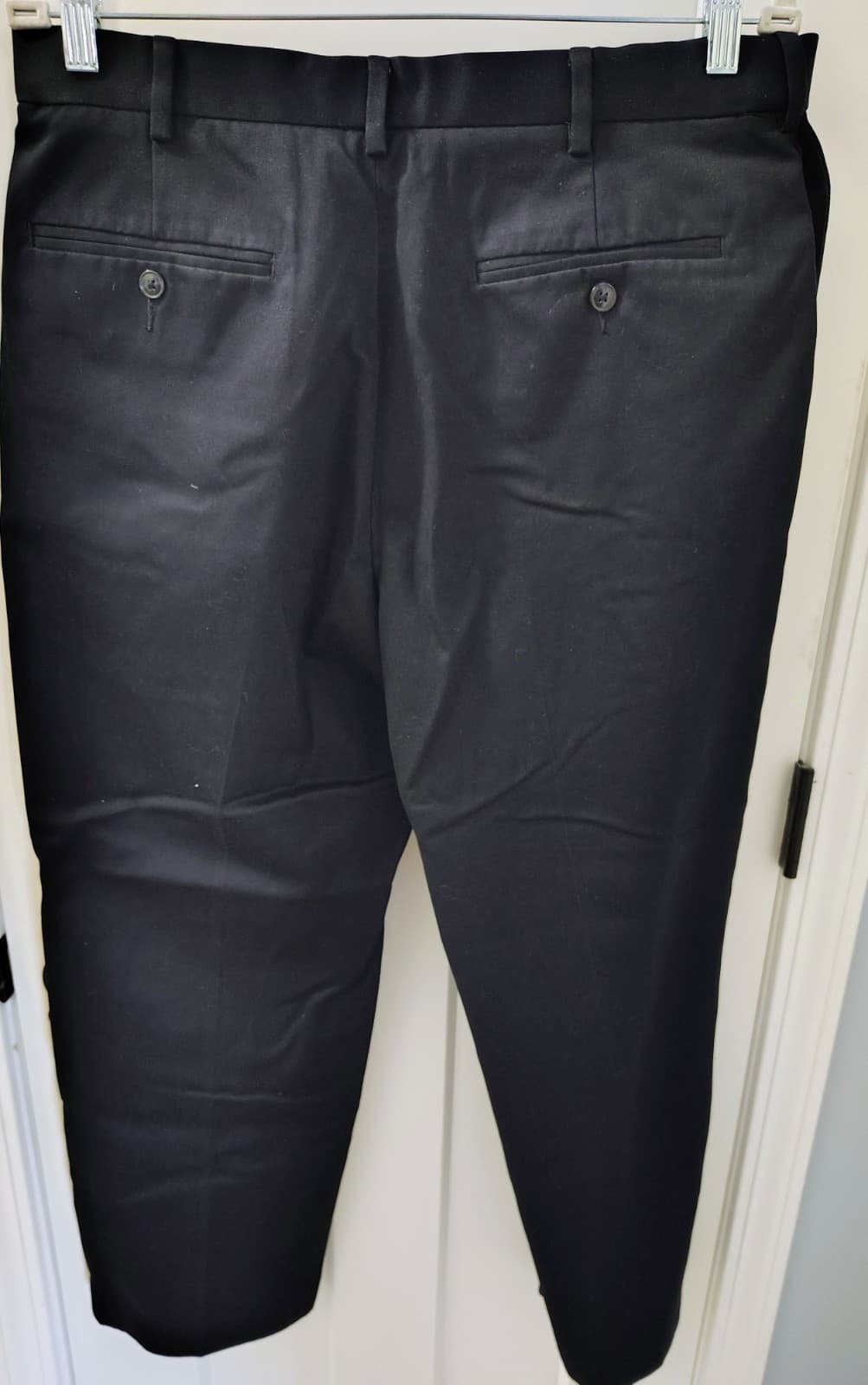 Perry ellis Navy Blue Dress Pants 34x29 - Thumbnail 2