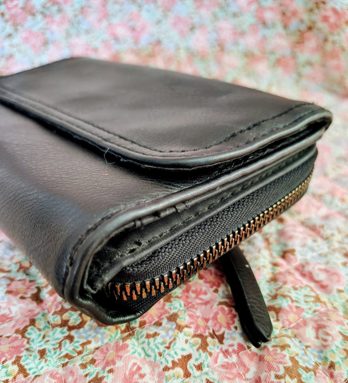 Black Soft Faux Leather Wallet RFID Blocking - Thumbnail 9