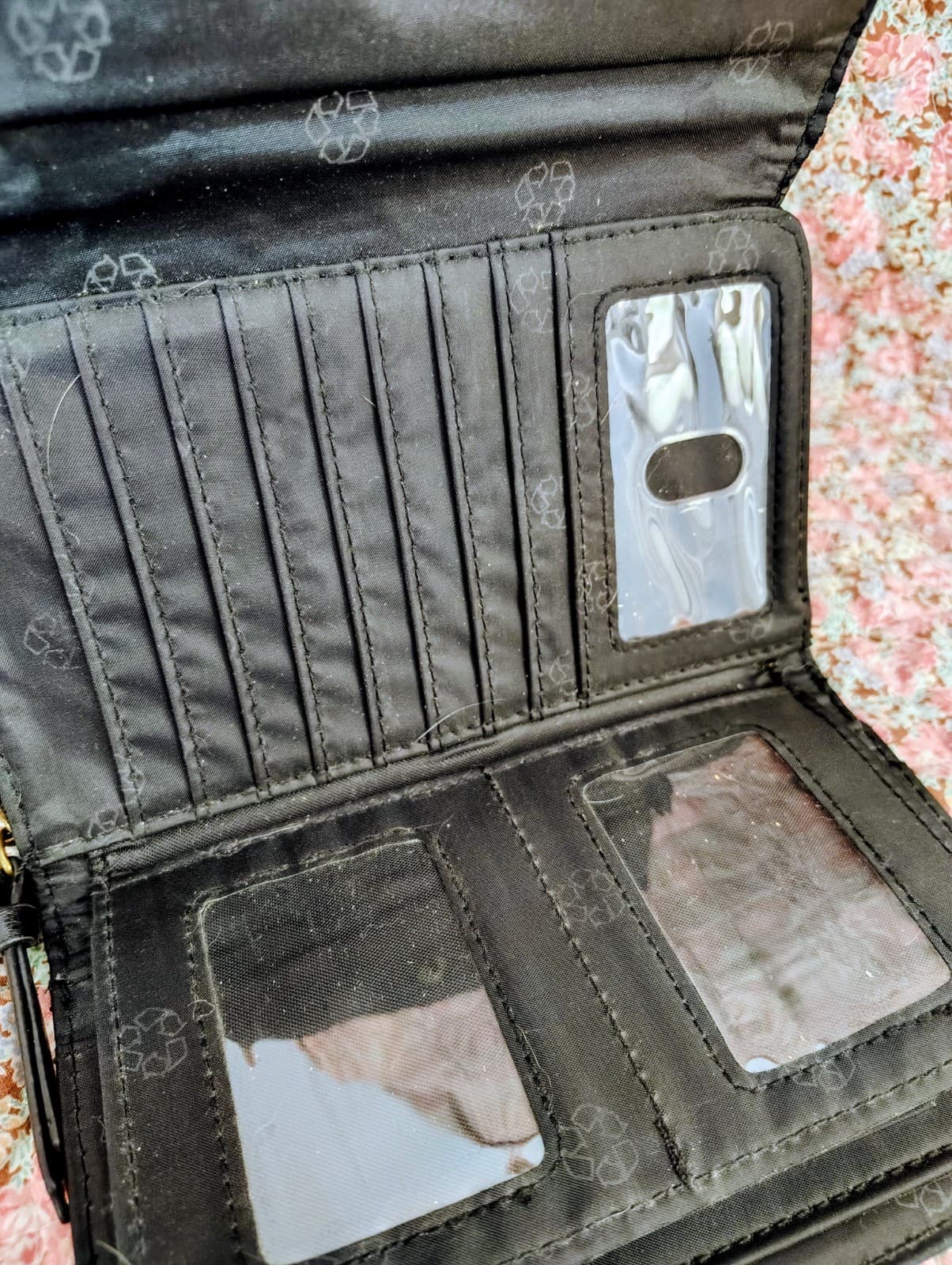 Black Soft Faux Leather Wallet RFID Blocking - Thumbnail 5