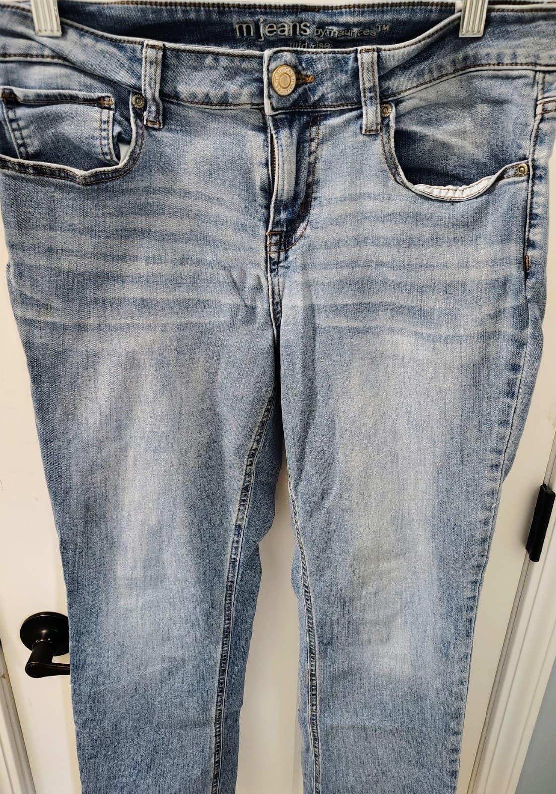Maurices Womens Jeans Size 10 Short Mid-Rise Straight EUC - Thumbnail 2