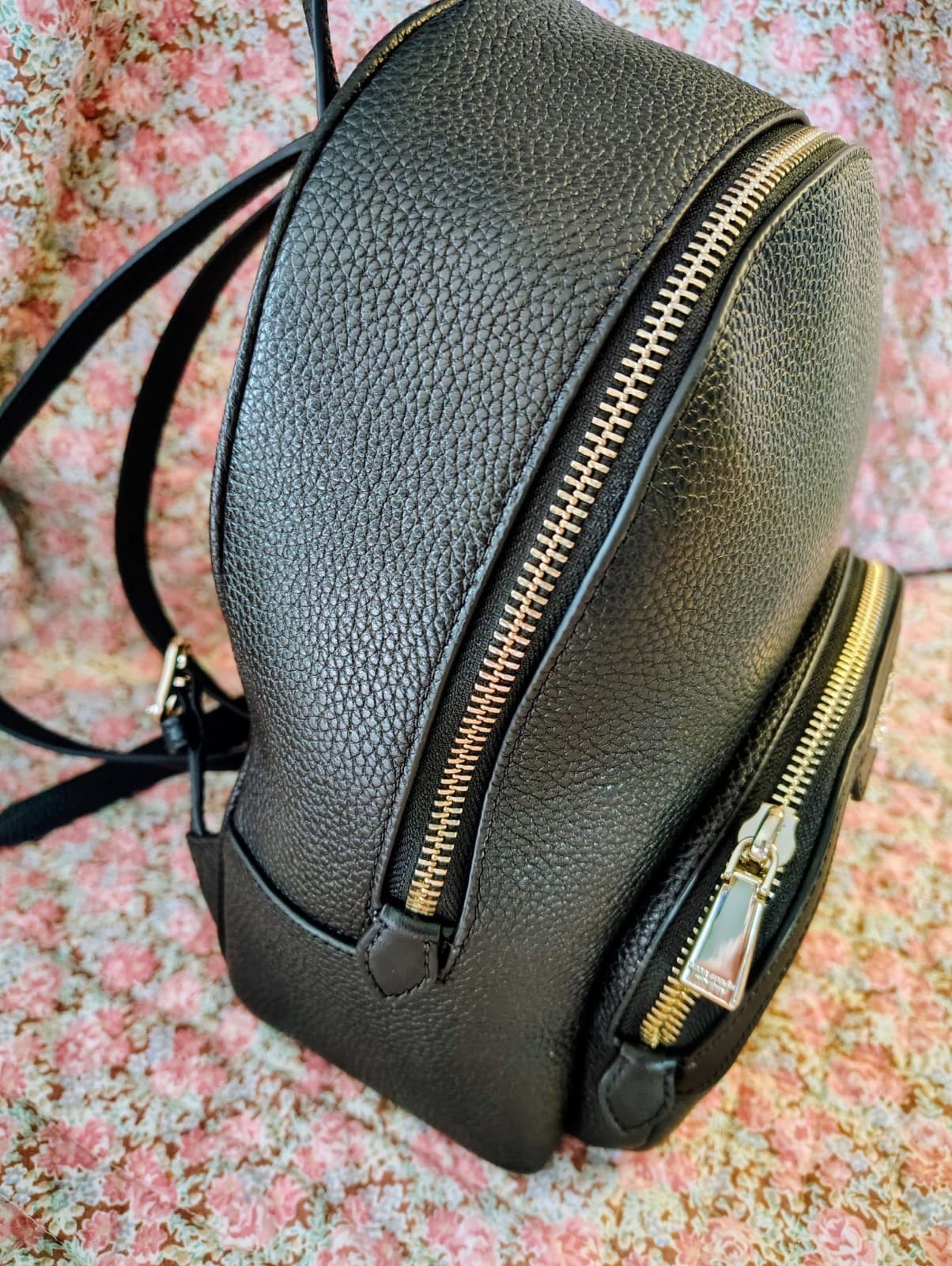 kate spade new york Leila Backpack NWT $298 Black Pebbled Leather - Thumbnail 6