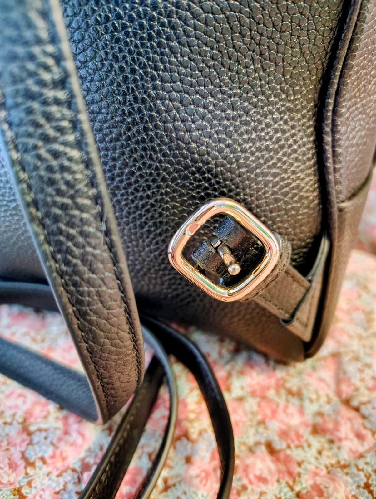 kate spade new york Leila Backpack NWT $298 Black Pebbled Leather - Thumbnail 9