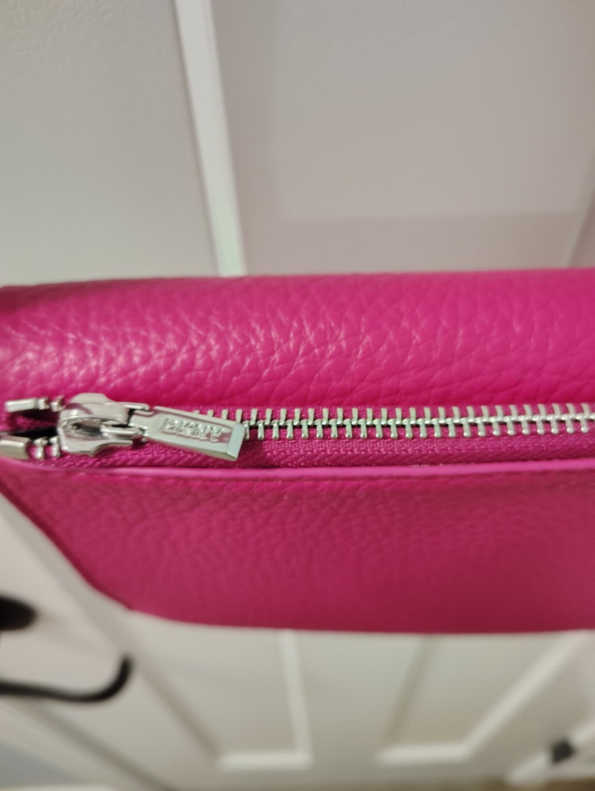 NEW DKNY Pink Faux Leather Shoulder Bag, Retail 128.00 - Thumbnail 6