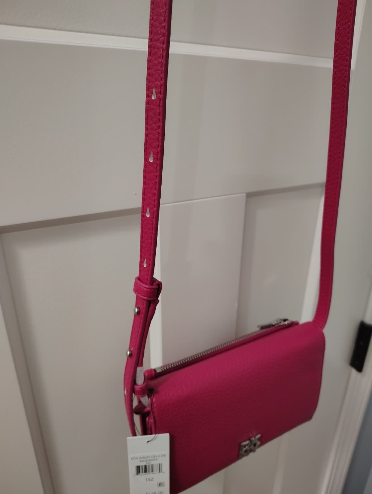 NEW DKNY Pink Faux Leather Shoulder Bag, Retail 128.00 - Thumbnail 7