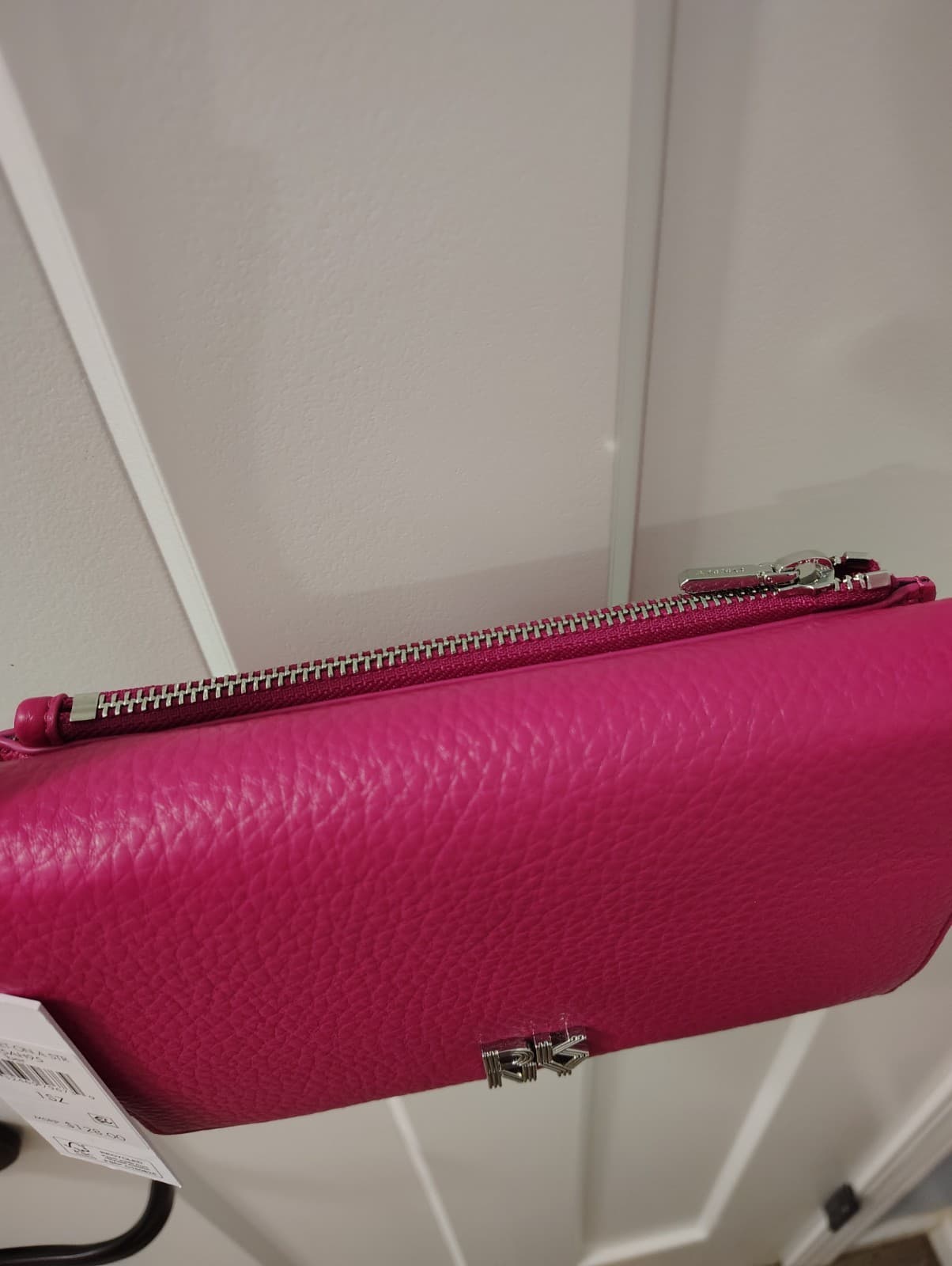NEW DKNY Pink Faux Leather Shoulder Bag, Retail 128.00 - Thumbnail 8