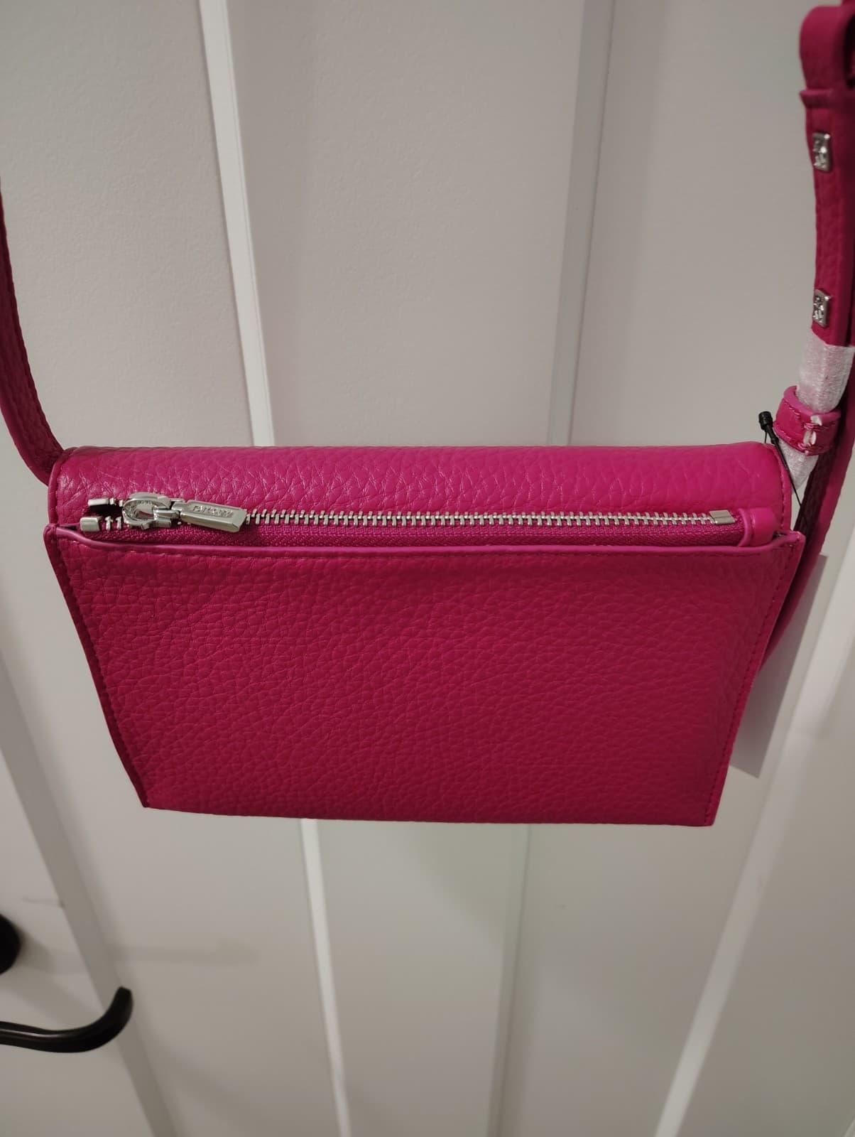 NEW DKNY Pink Faux Leather Shoulder Bag, Retail 128.00 - Thumbnail 11