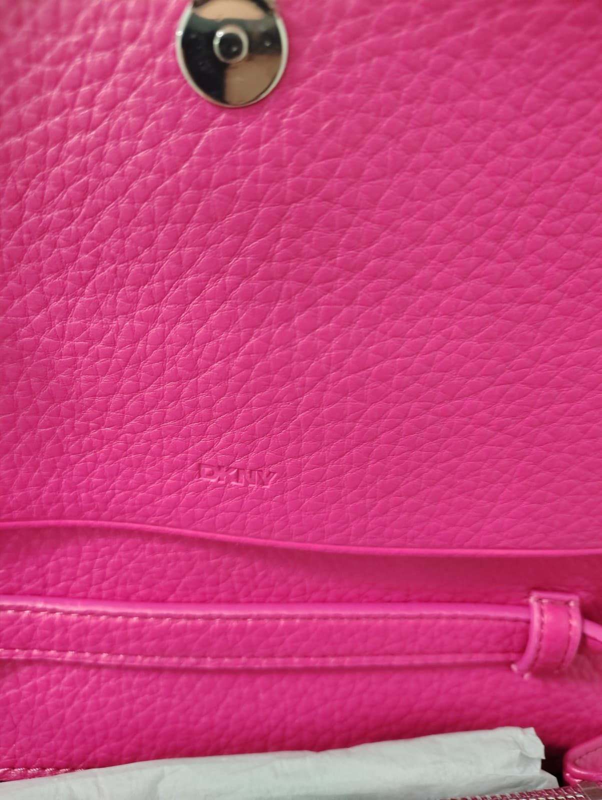 NEW DKNY Pink Faux Leather Shoulder Bag, Retail 128.00 - Thumbnail 13