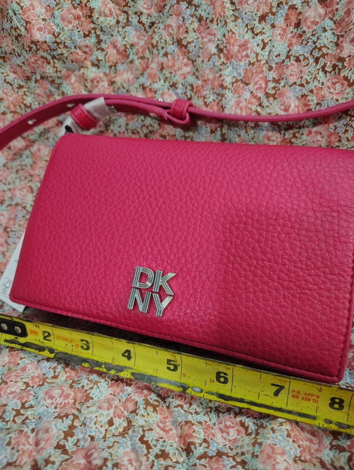 NEW DKNY Pink Faux Leather Shoulder Bag, Retail 128.00 - Thumbnail 14