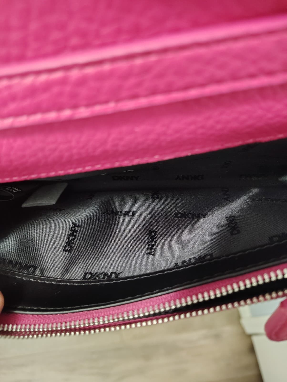 NEW DKNY Pink Faux Leather Shoulder Bag, Retail 128.00 - Thumbnail 17