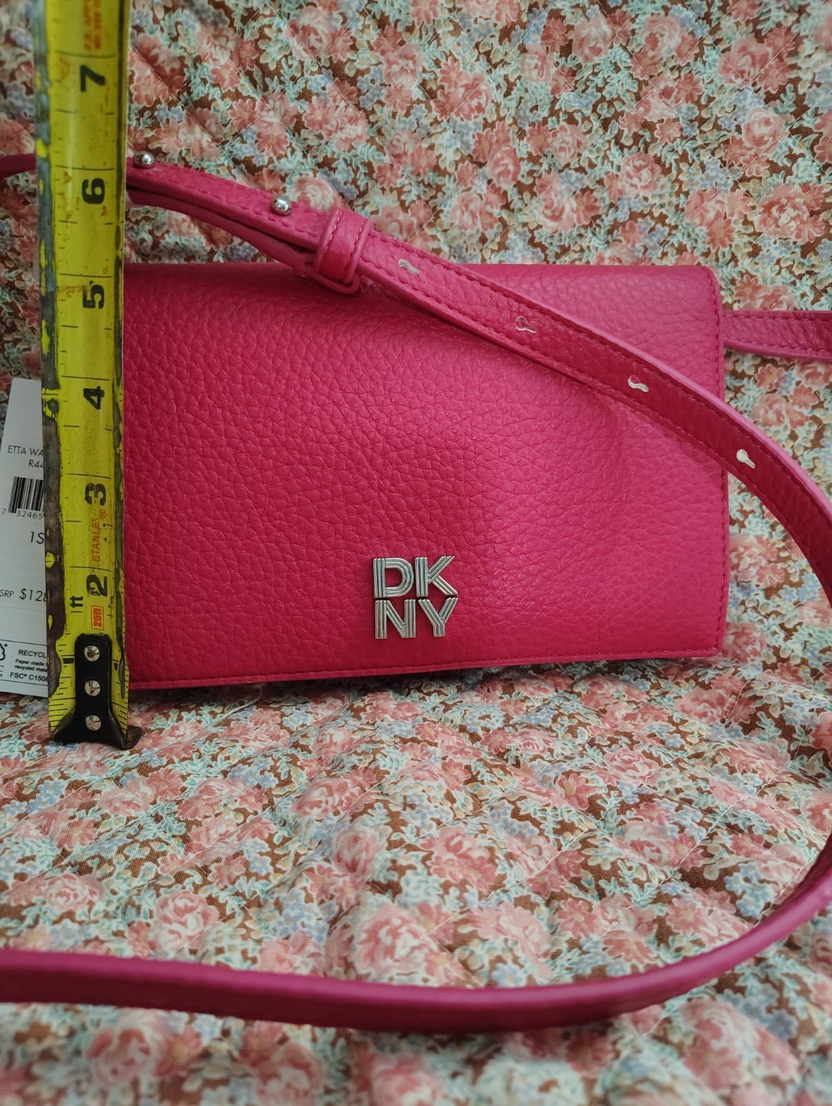 NEW DKNY Pink Faux Leather Shoulder Bag, Retail 128.00 - Thumbnail 15
