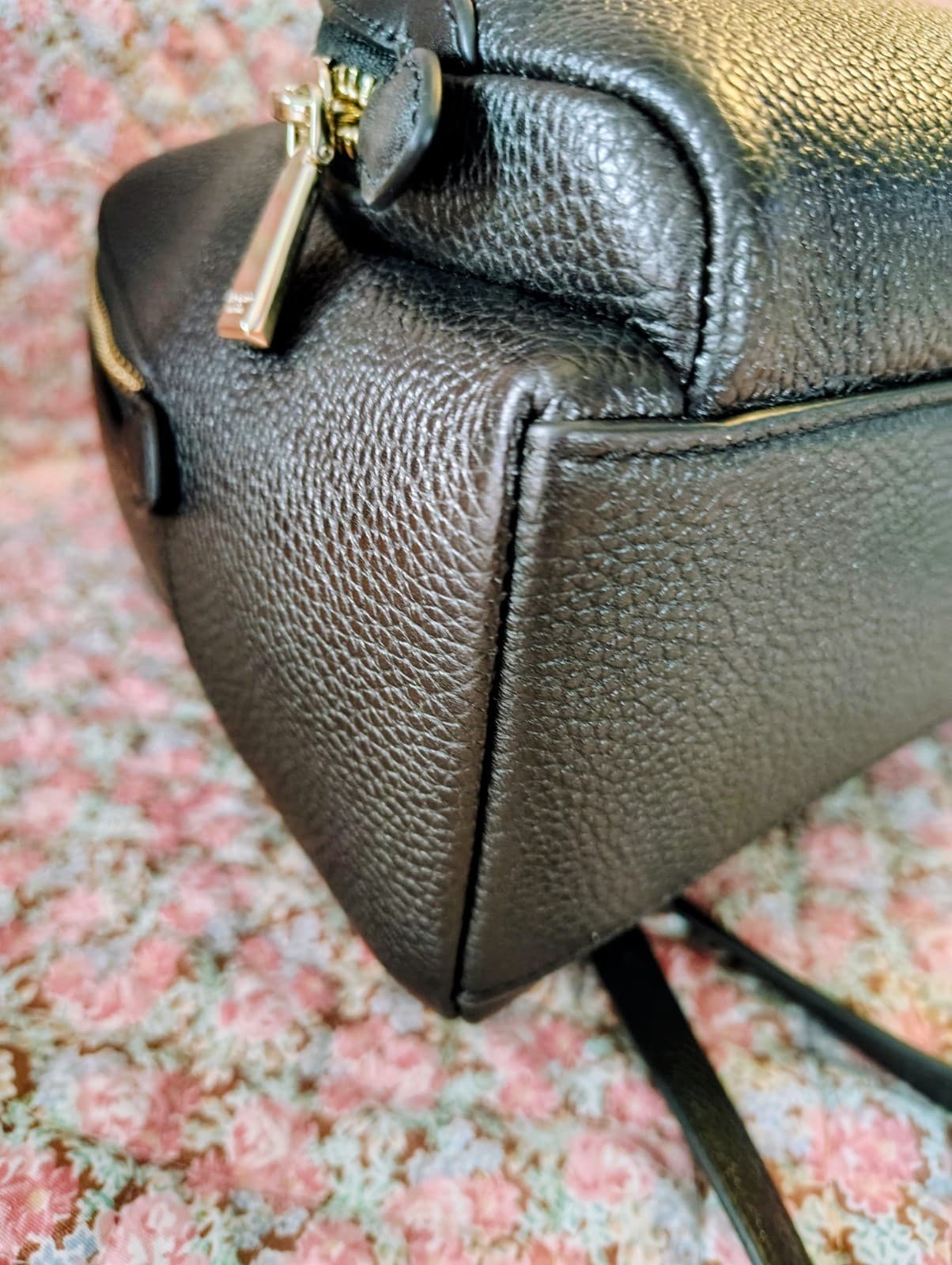 kate spade new york Leila Backpack NWT $298 Black Pebbled Leather - Thumbnail 21