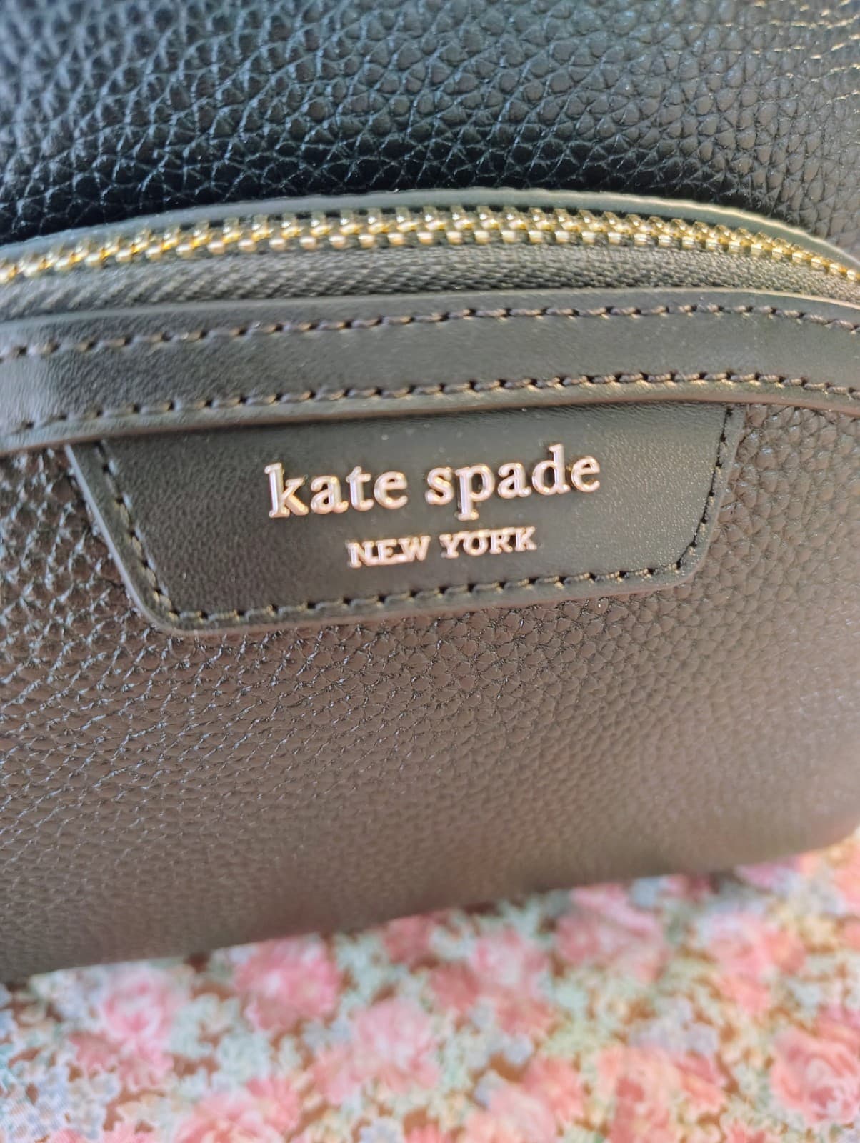 kate spade new york Leila Backpack NWT $298 Black Pebbled Leather - Thumbnail 24