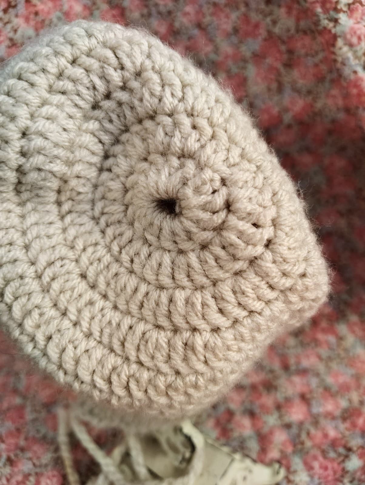 Handmade Amish Infant Knitted Baby Beanie Hat - Thumbnail 7