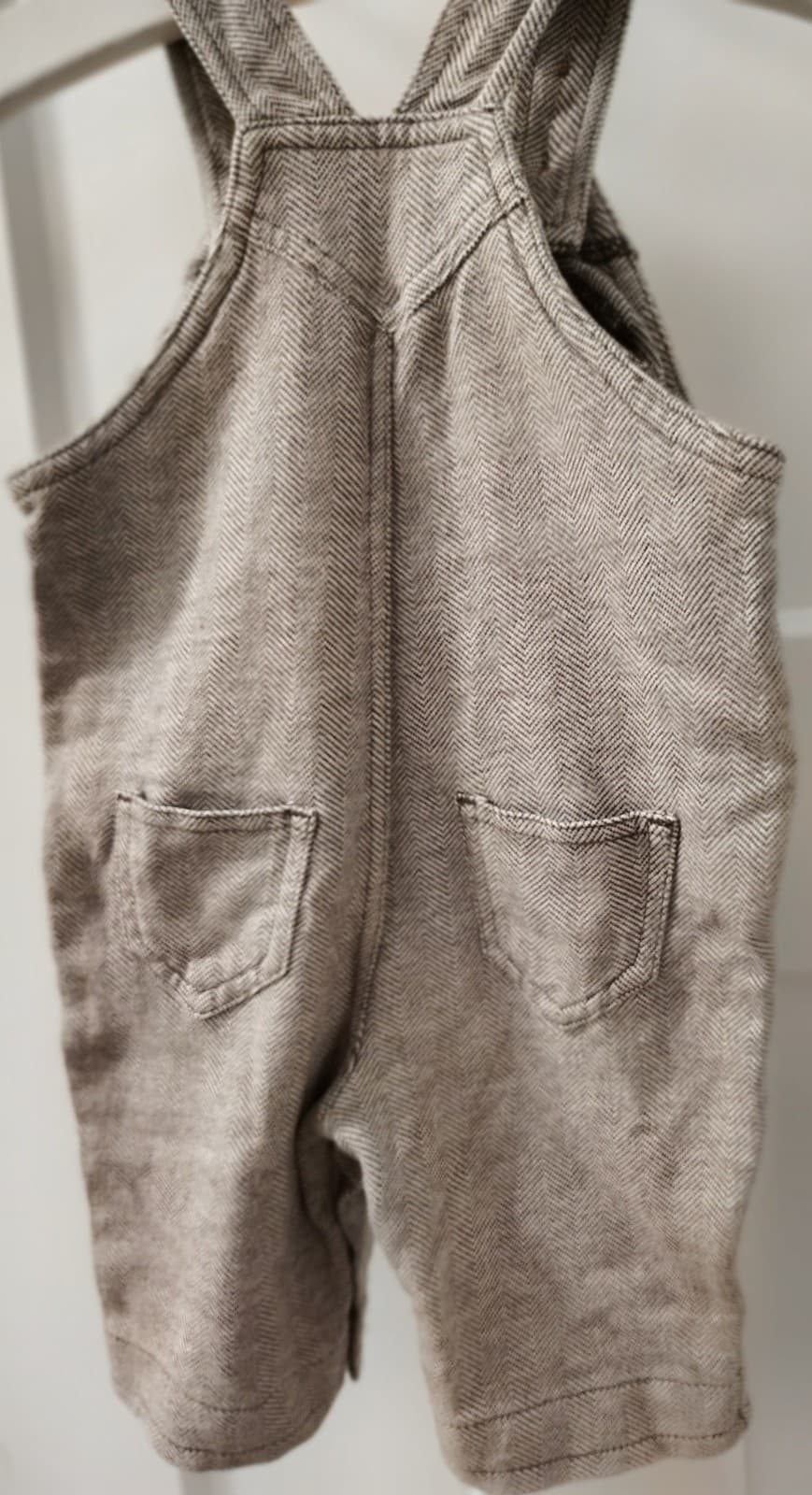 Old Navy Newborn Cotton Jumper Overalls 0-3 Months - Thumbnail 7