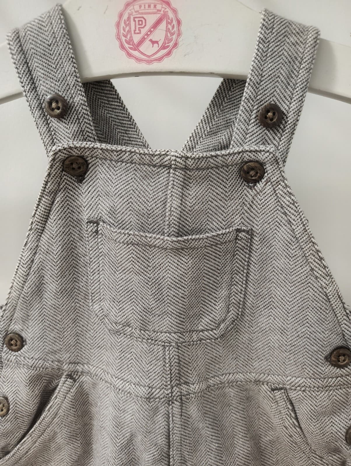Old Navy Newborn Cotton Jumper Overalls 0-3 Months - Thumbnail 3