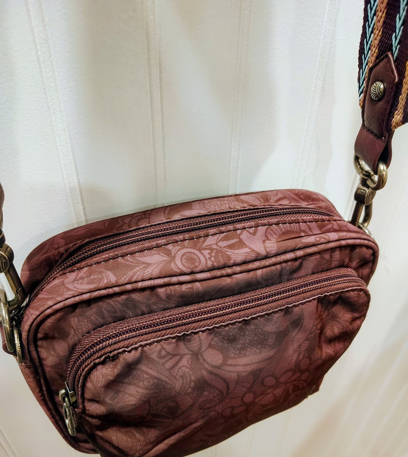 Sakroots Spirit Desert Crossbody Costa Camera Bag Canvas Small Purse Brown - Thumbnail 14