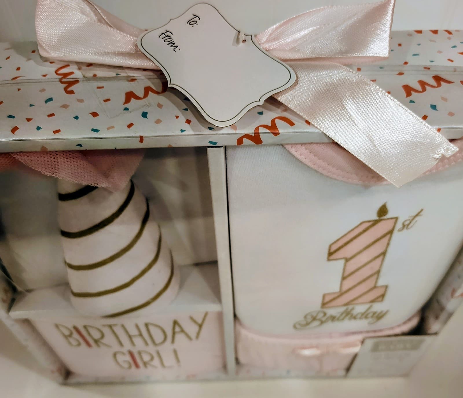 NIB Hudson Baby Infant Girl Birthday Boxed Giftset, Birthday Girl, 12 Months - Thumbnail 5