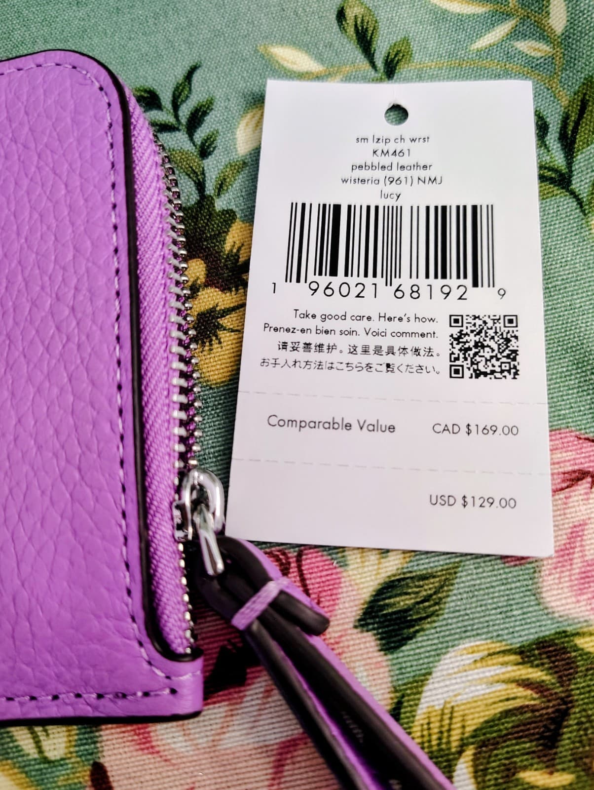 Kate Spade Lavender Wristlet Wallet NWT $129 - Thumbnail 10