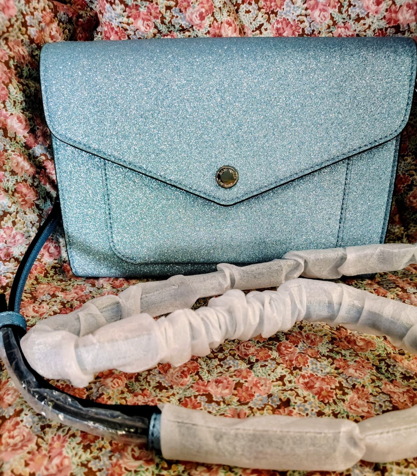 NWOT Kate Spade Blue Tinsel Crossbody MSRP $279