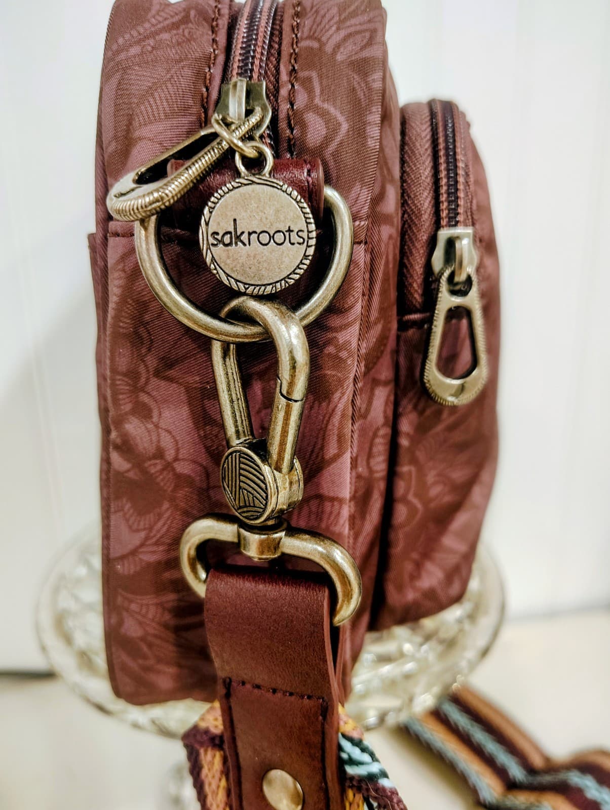 Sakroots Spirit Desert Crossbody Costa Camera Bag Canvas Small Purse Brown - Thumbnail 6