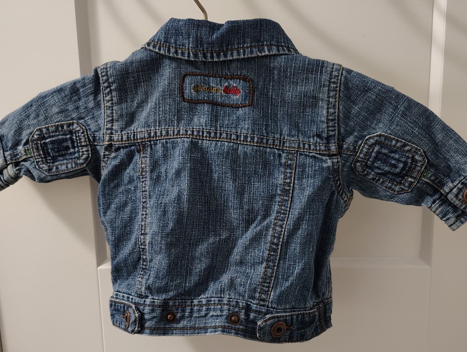 Genuine Baby Denim Jean Jacket, 3 Months - Thumbnail 6