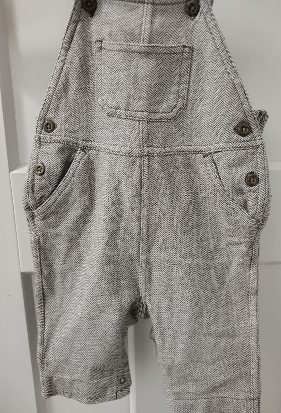 Old Navy Newborn Cotton Jumper Overalls 0-3 Months - Thumbnail 2