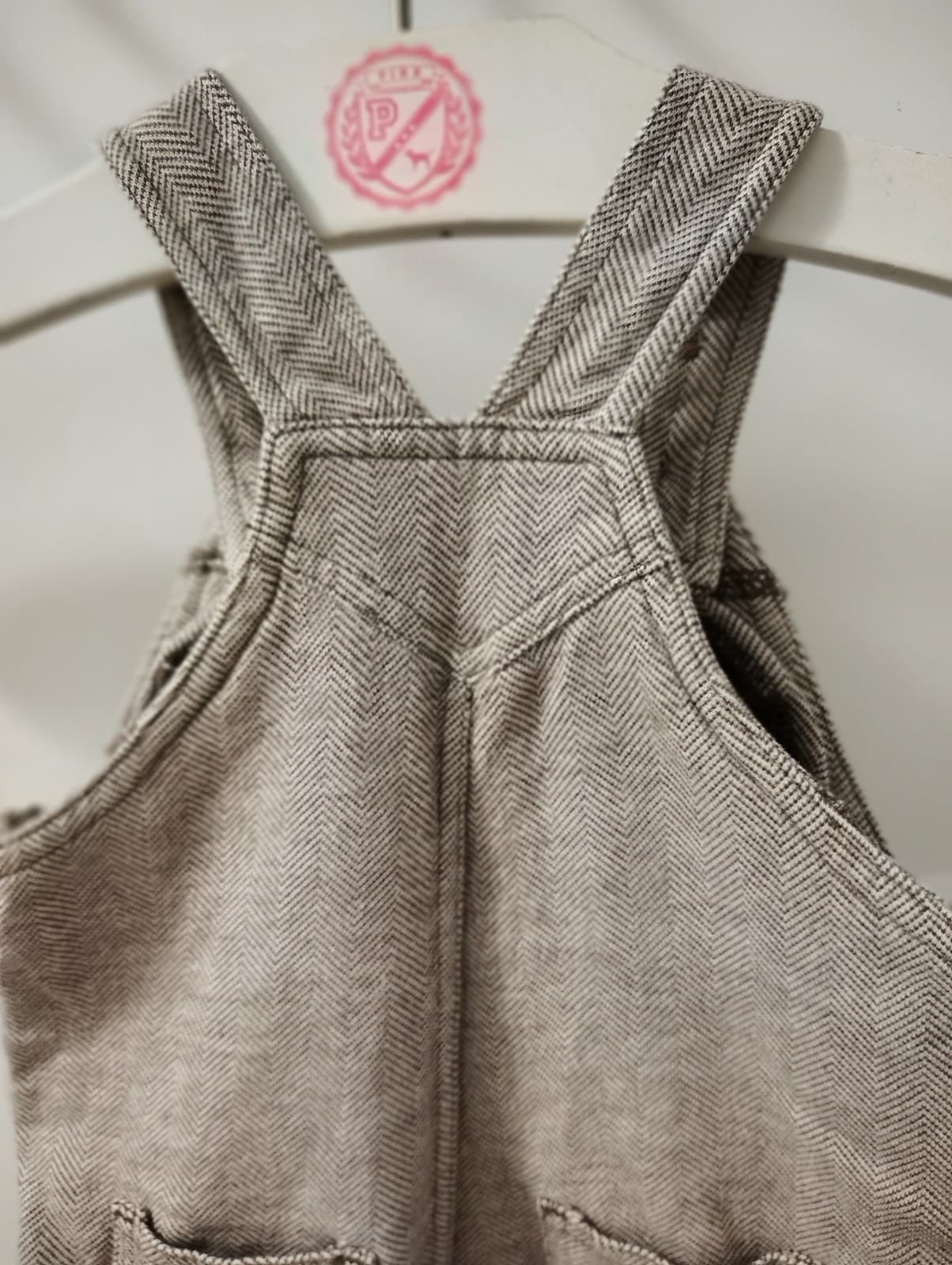 Old Navy Newborn Cotton Jumper Overalls 0-3 Months - Thumbnail 8