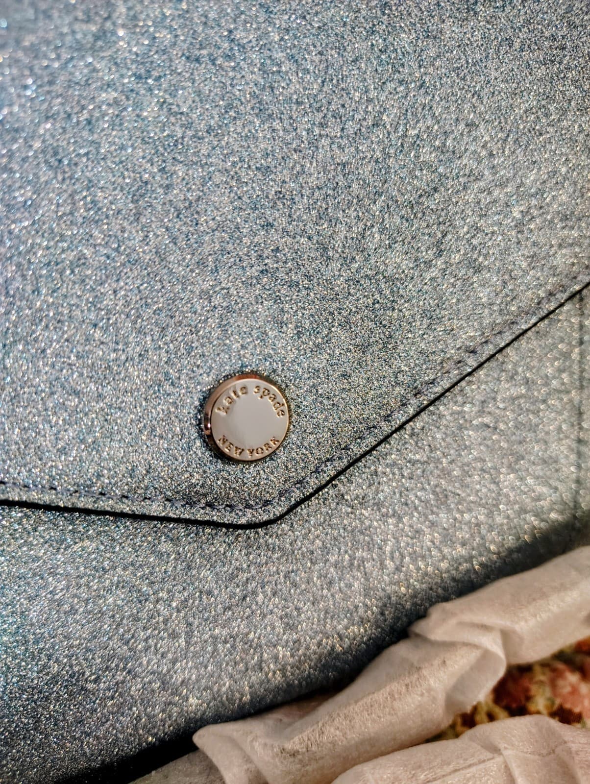 NWOT Kate Spade Blue Tinsel Crossbody MSRP $279 - Thumbnail 2