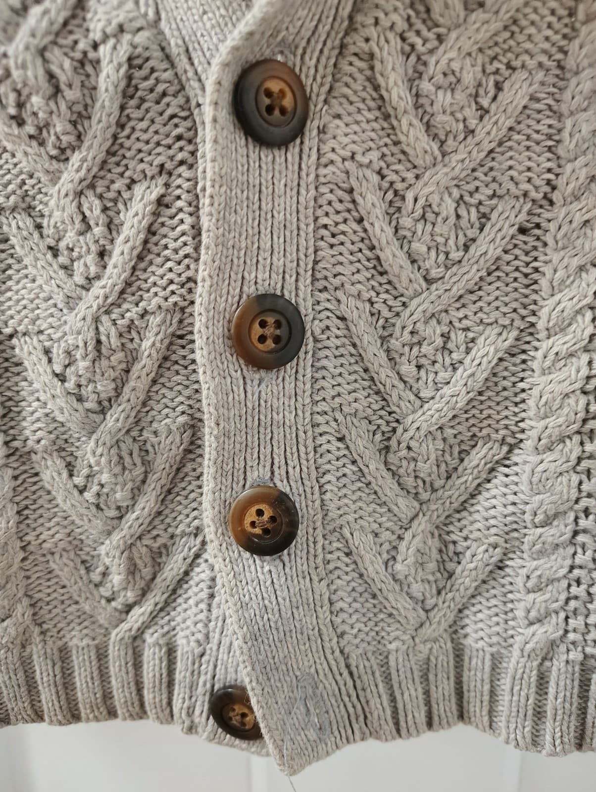 Old Navy Baby Boy Button Up Sweater Cardigan, 6-12 Months - Thumbnail 2