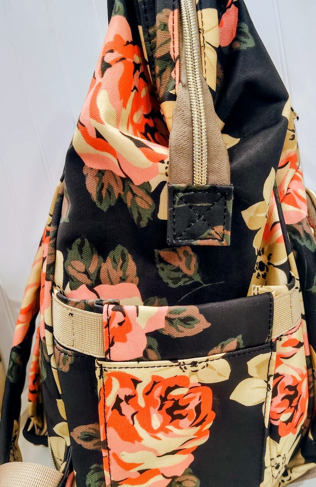 Lokass Floral Diaper Bag Waterproof Backpack Infant Insulated Pouch GUC - Thumbnail 8