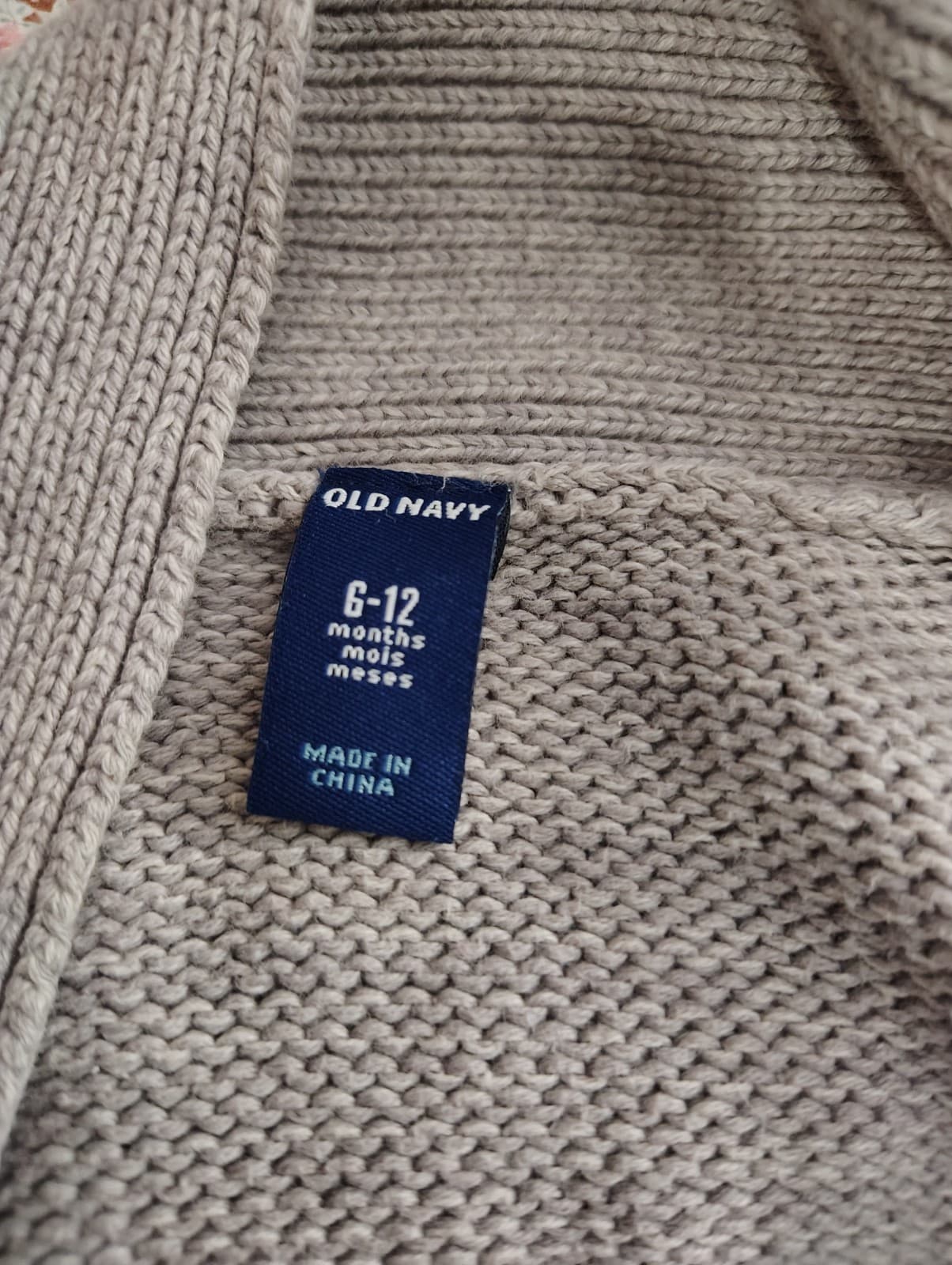 Old Navy Baby Boy Button Up Sweater Cardigan, 6-12 Months - Thumbnail 9