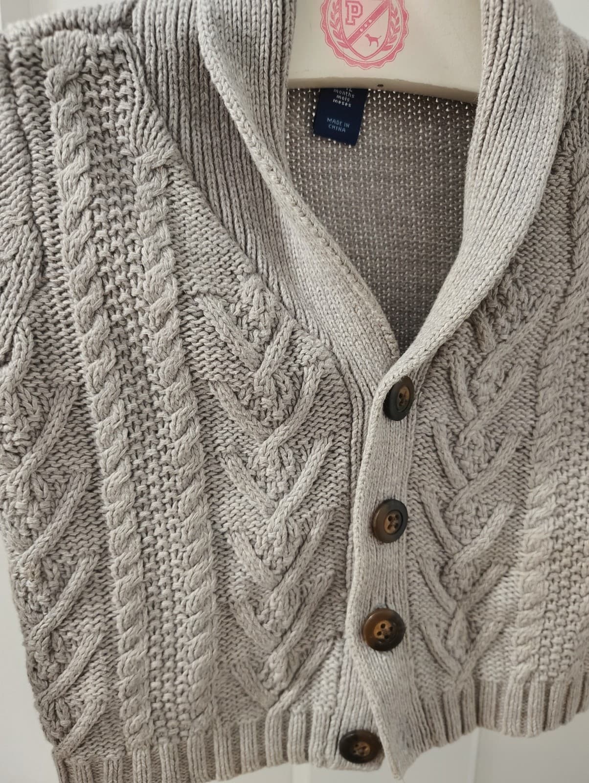Old Navy Baby Boy Button Up Sweater Cardigan, 6-12 Months